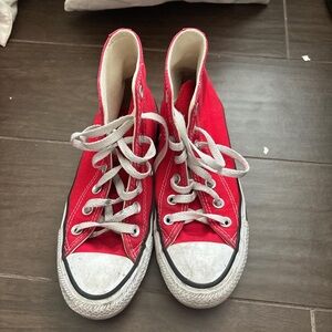Converse Red High Top Sneakers